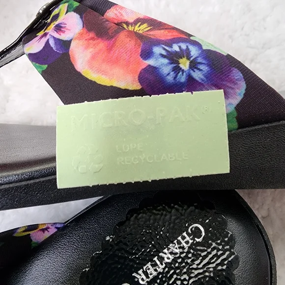 Charter Club Benjii sandals fabric cushioned flip flops sz 8m - Picture 9 of 15